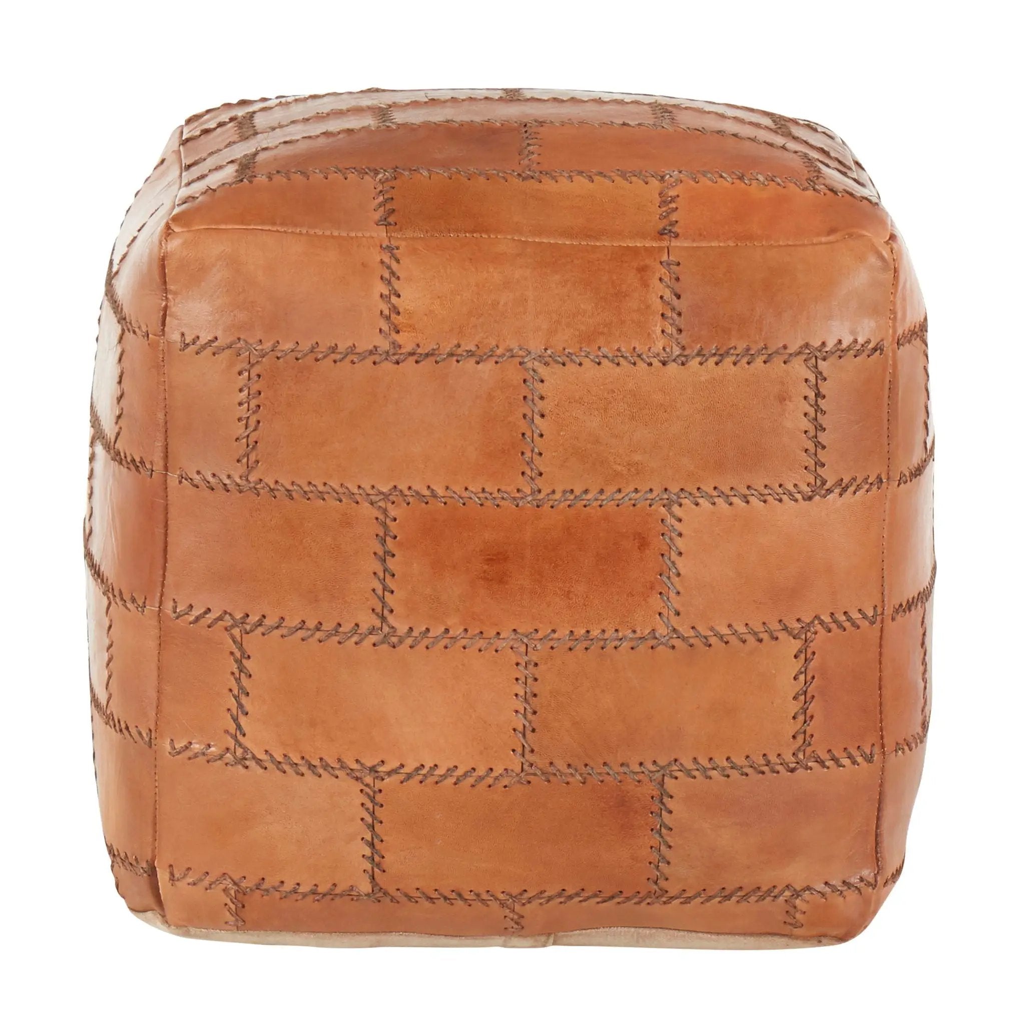 Cobbler - Industrial Pouf - Brown by HouseOfZazla
