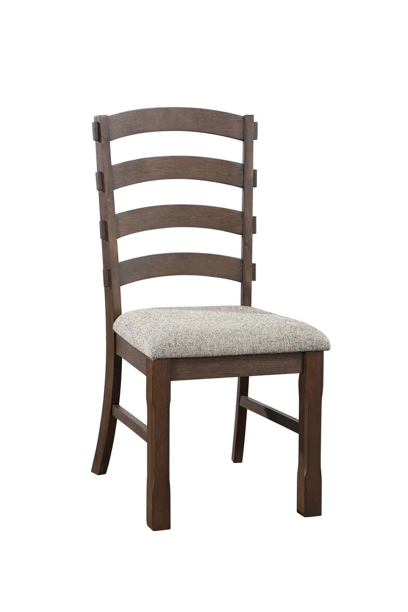 Pascaline - Rustic Side Chair (Set of 2) - Gray / Brown by HouseOfZazla