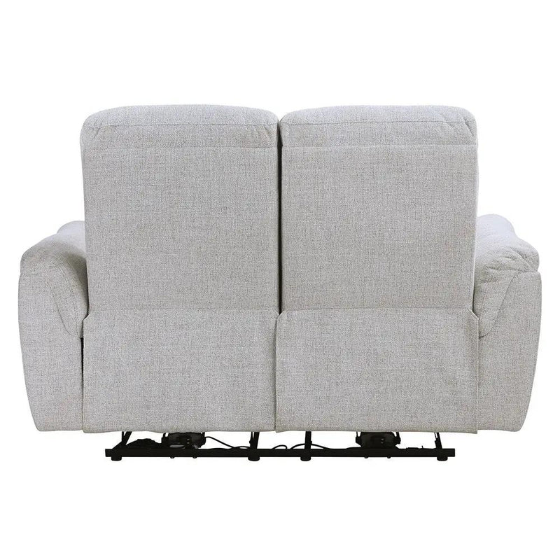 Eastre - Power Motion Loveseat With USB Port - Beige Chenille by Unique Piece Furniture