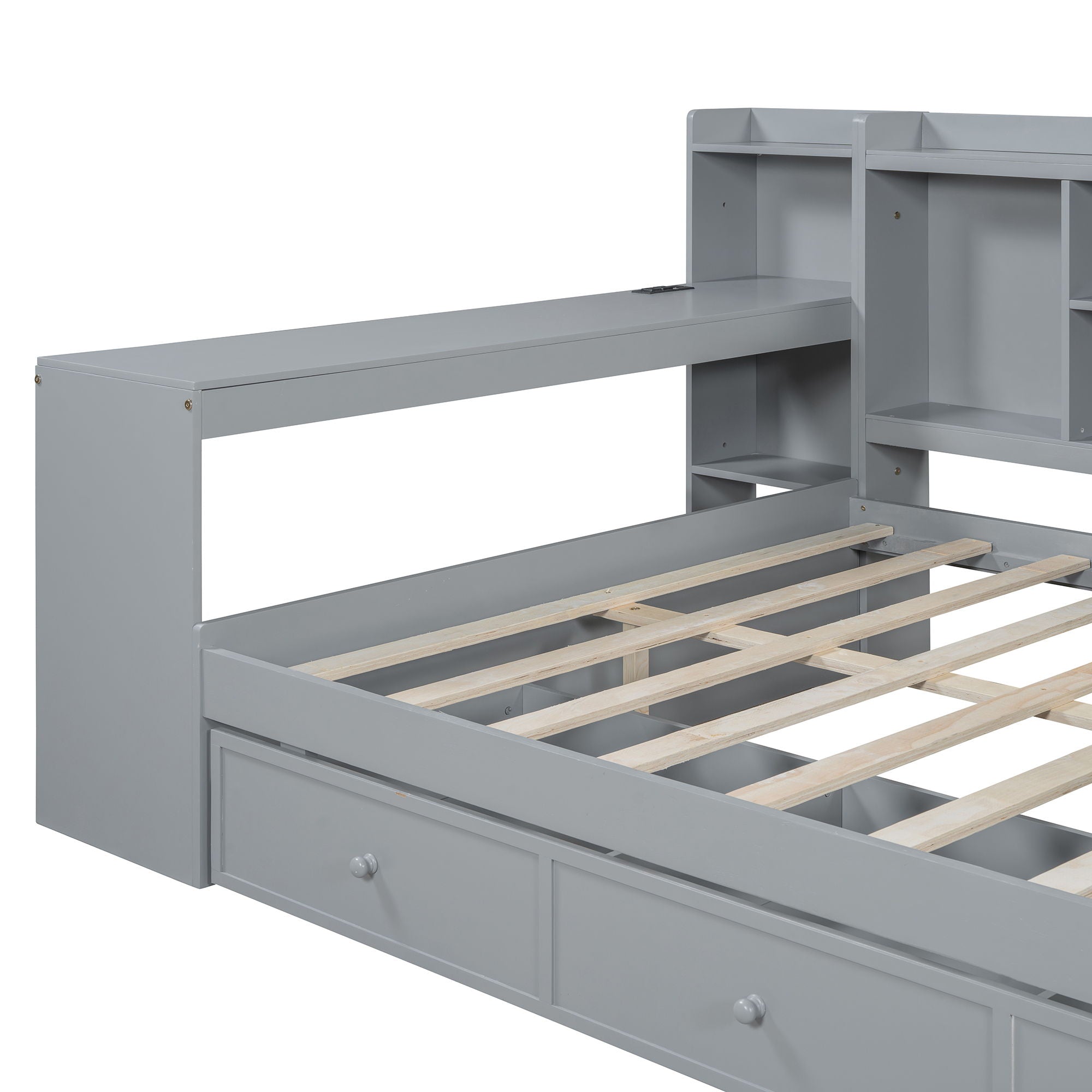 Daybed With 3 Drawers USB Ports And Desk by HouseOfZazla
