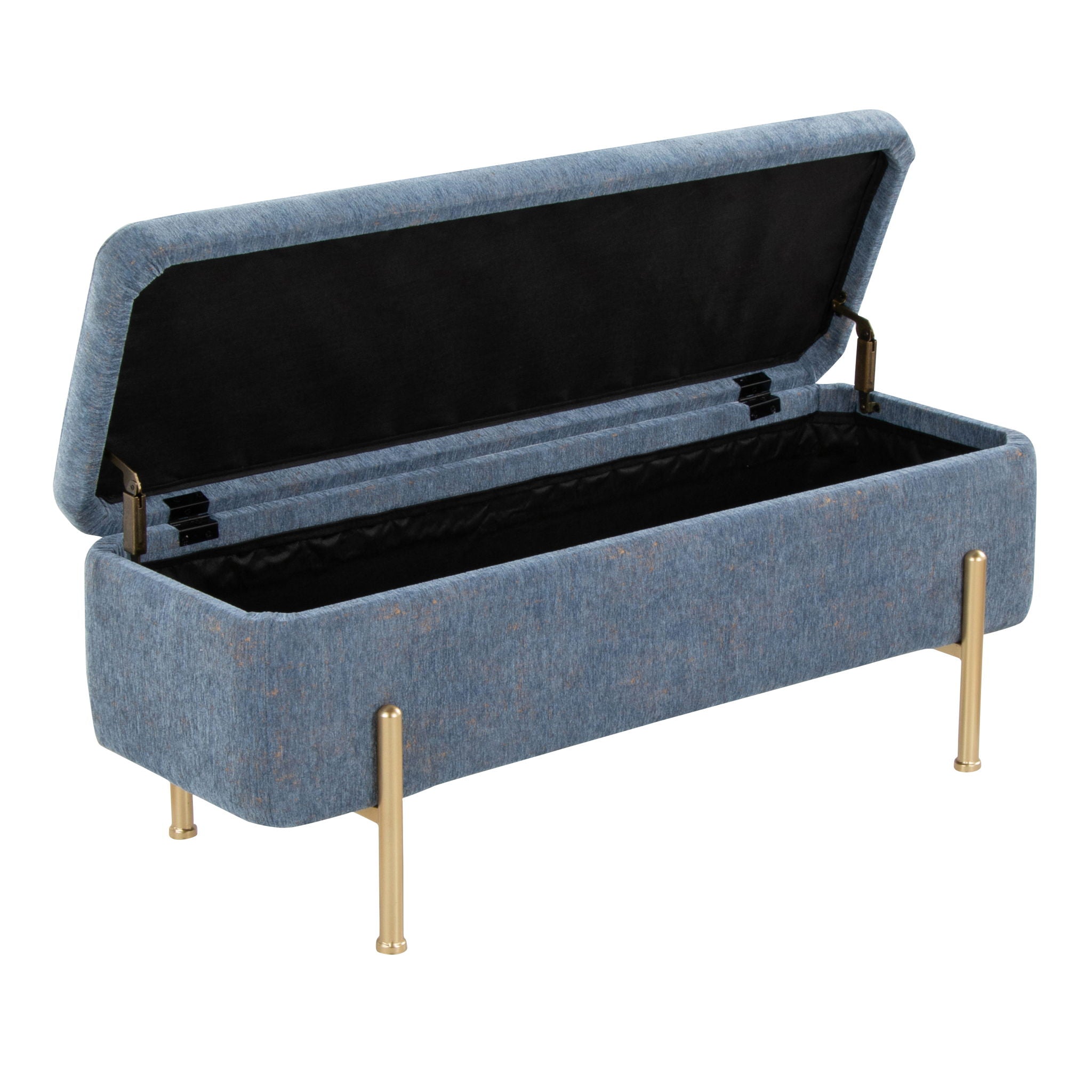 Daniella - Contemporary Bench - Gold / Blue by Unique Piece Furniture