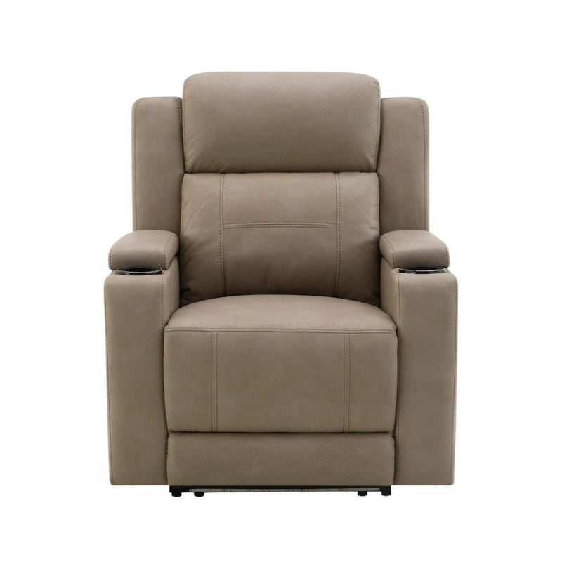 Lugo - Power Motion Recliner With Cup Holder - Camel by Unique Piece Furniture