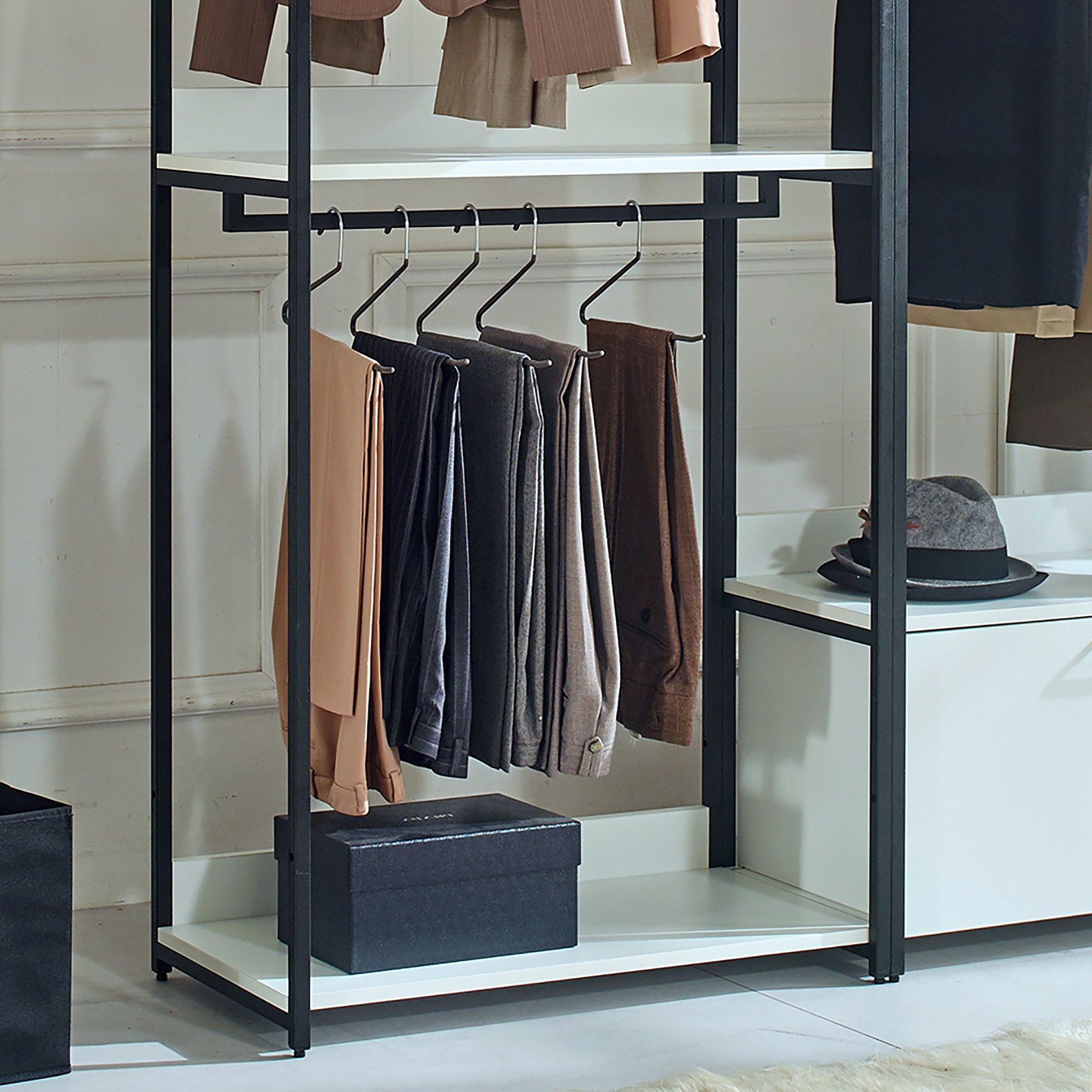 Fiona - Freestanding Walk-In, Closet System - White by HouseOfZazla
