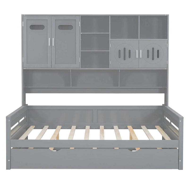 Daybed With All-In-One Cabinet And Shelf by Unique Piece Furniture