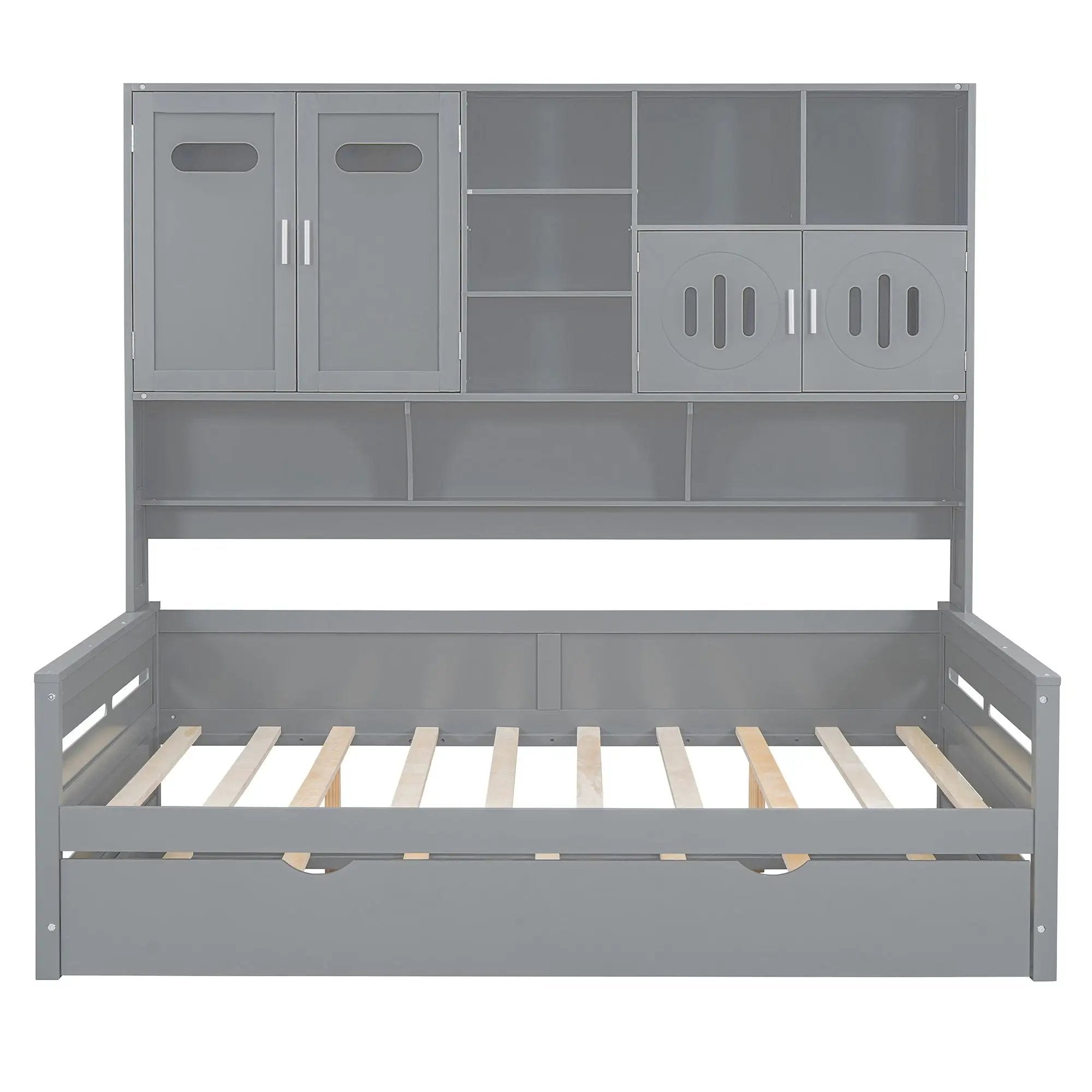 Daybed With All-In-One Cabinet And Shelf by HouseOfZazla