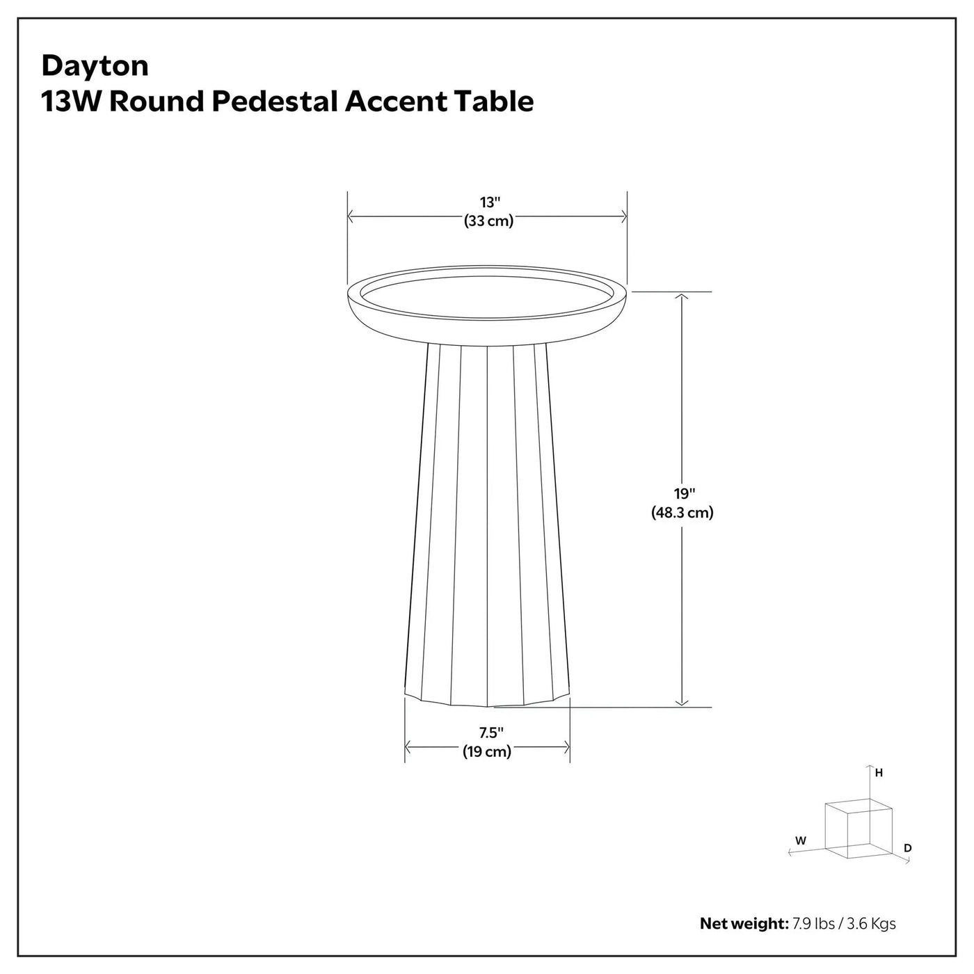 Dayton - Handcrafted Wooden Accent Table by HouseOfZazla