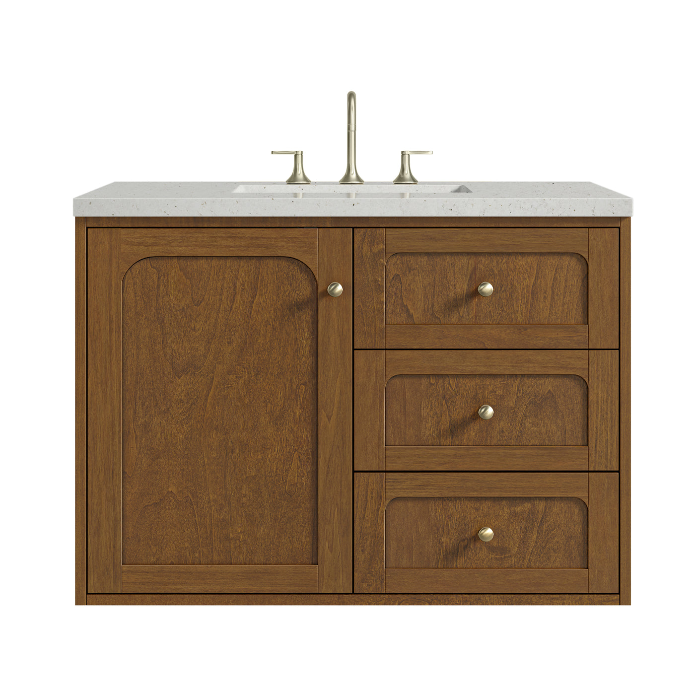 James Martin Laurent 36" Dual Mount Single Bathroom Vanity, Honey Oak, view 28