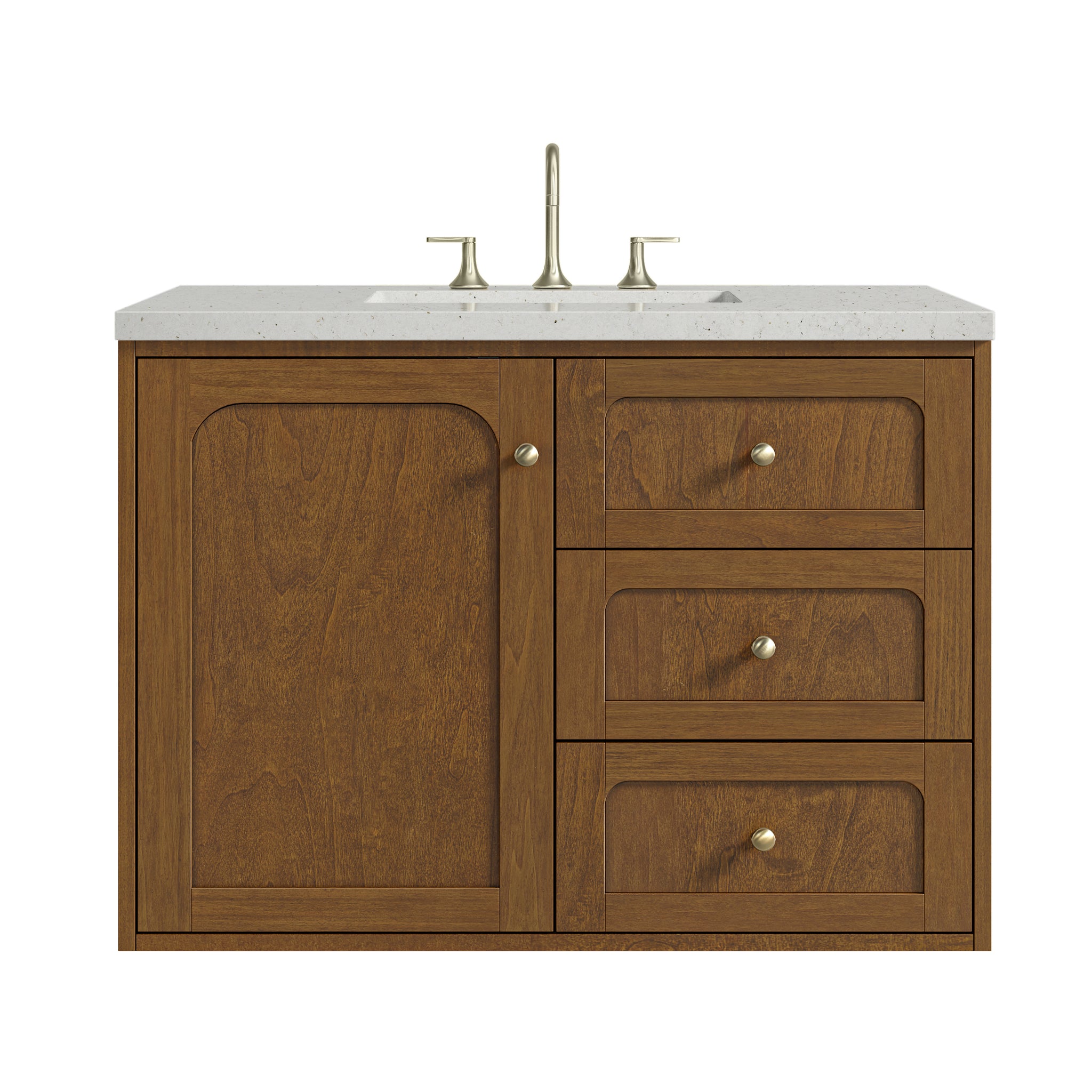 James Martin Laurent 36" Dual Mount Single Bathroom Vanity, Honey Oak, view 28