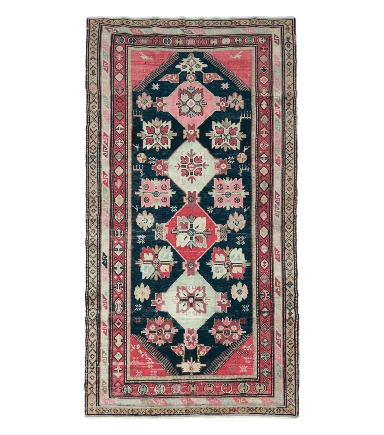 5' X 9' Antique Karabagh Caucasian Rug Handmade Wool Carpet Organic Dyes Nice by Jewel Rugs
