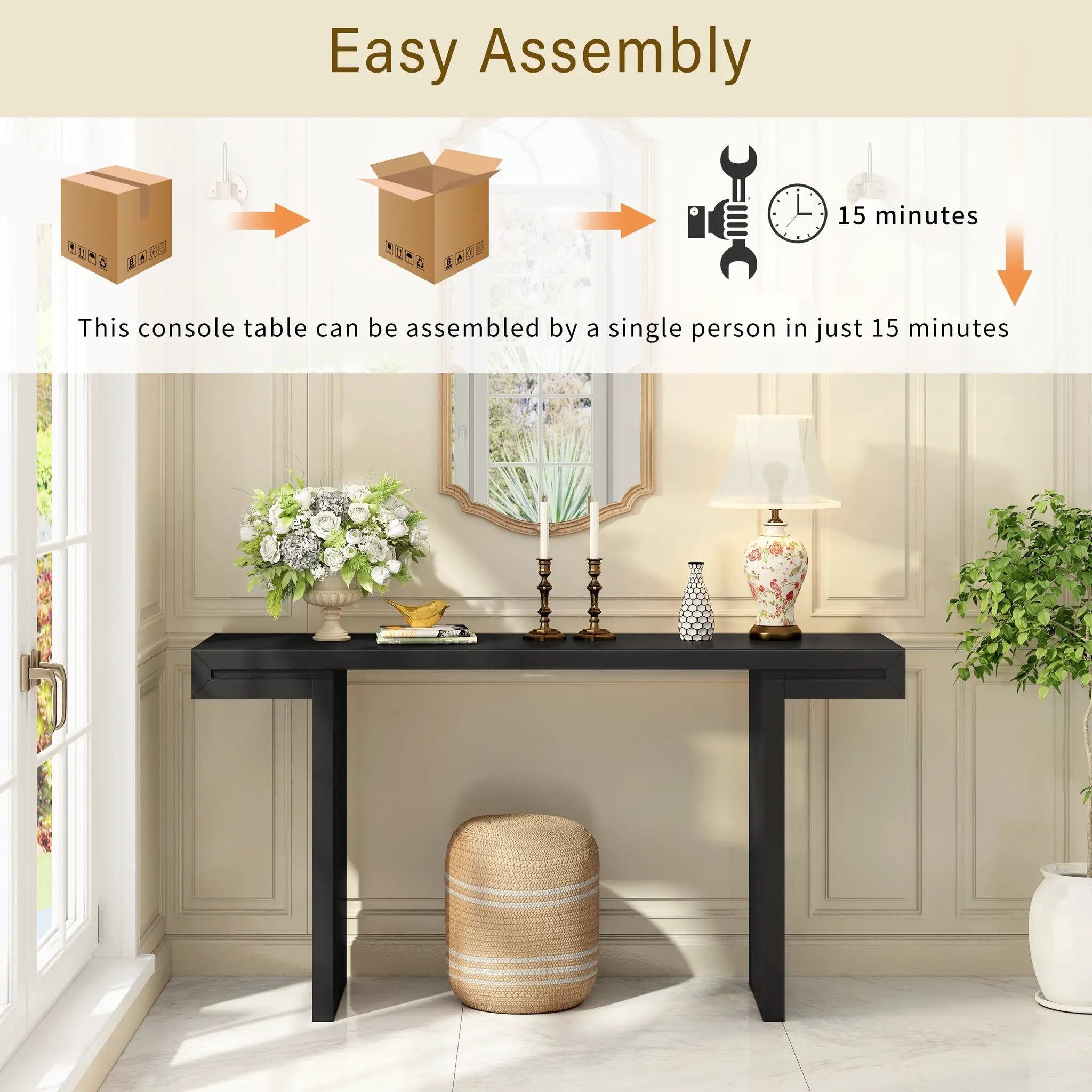 U-Style Large 60-Inch Console Table by HouseOfZazla