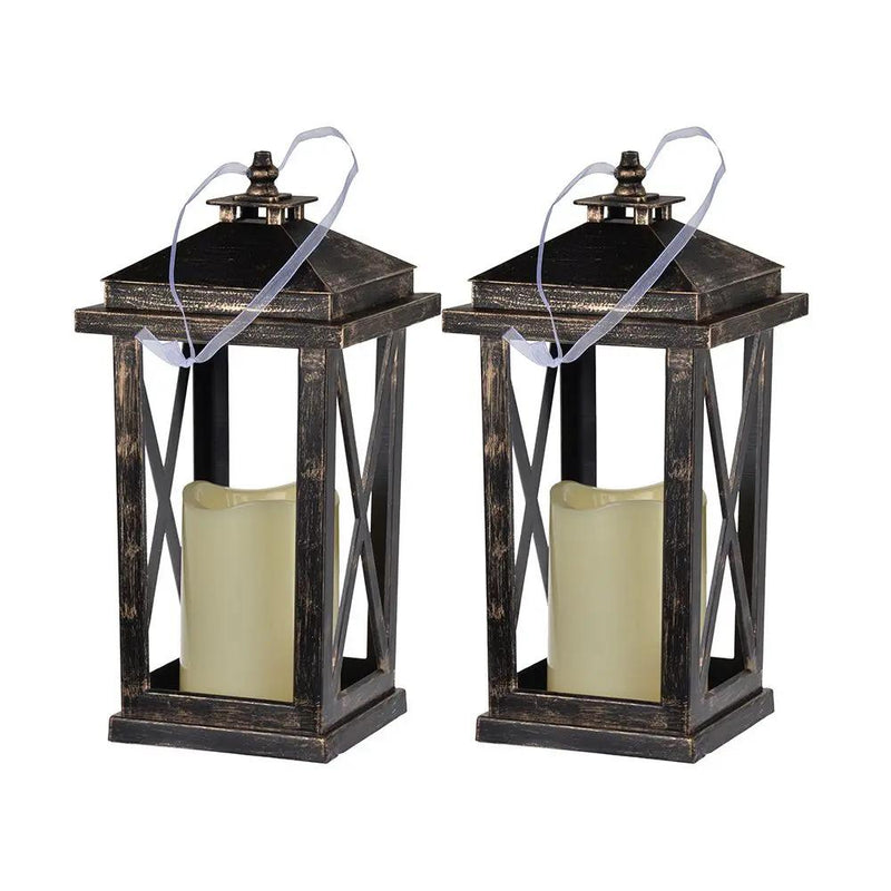 Menifee - Lantern With Led Candle (Set of 2) by Unique Piece Furniture