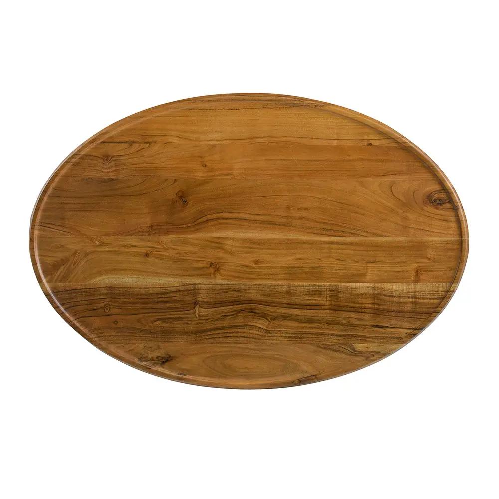Oval Coffee Table - Brown by HouseOfZazla