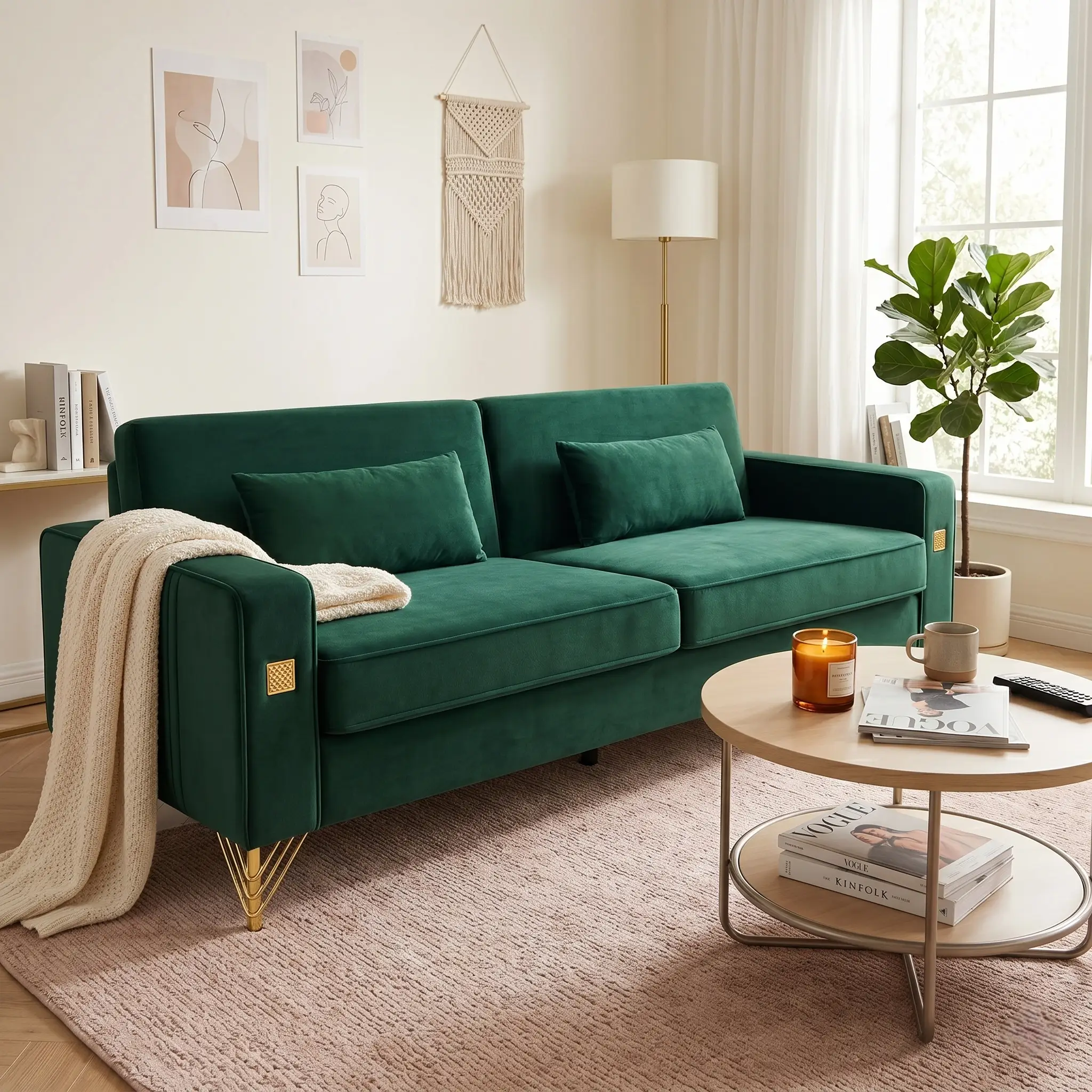 FX-P18-RG2(SOFA) Luxury Emerald by HouseOfZazla