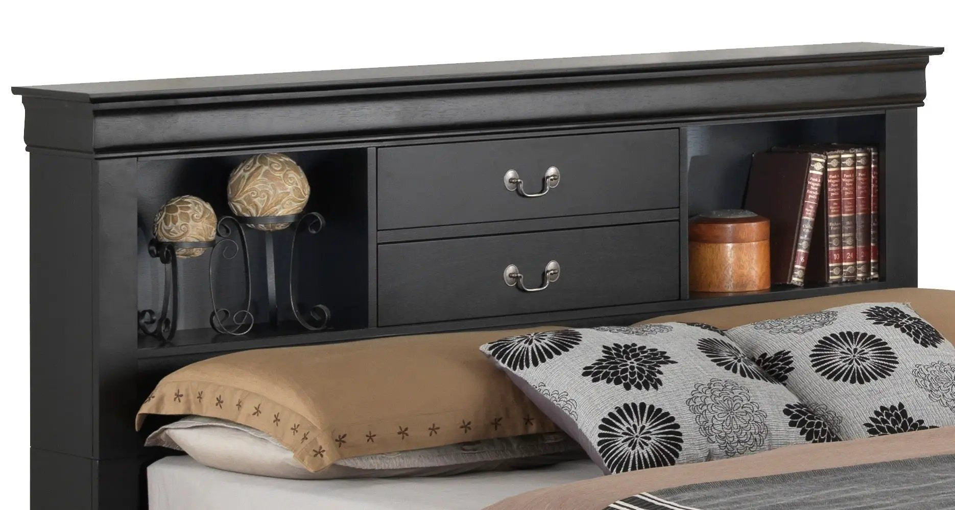 Traditional Style Bookcase Storage Bed by HouseOfZazla