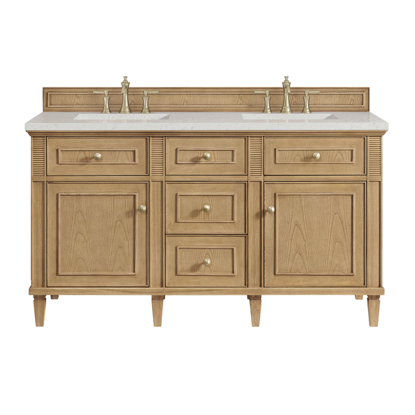 James Martin Lorelai 60" Double Bathroom Vanity, Light Natural Oak, view 28