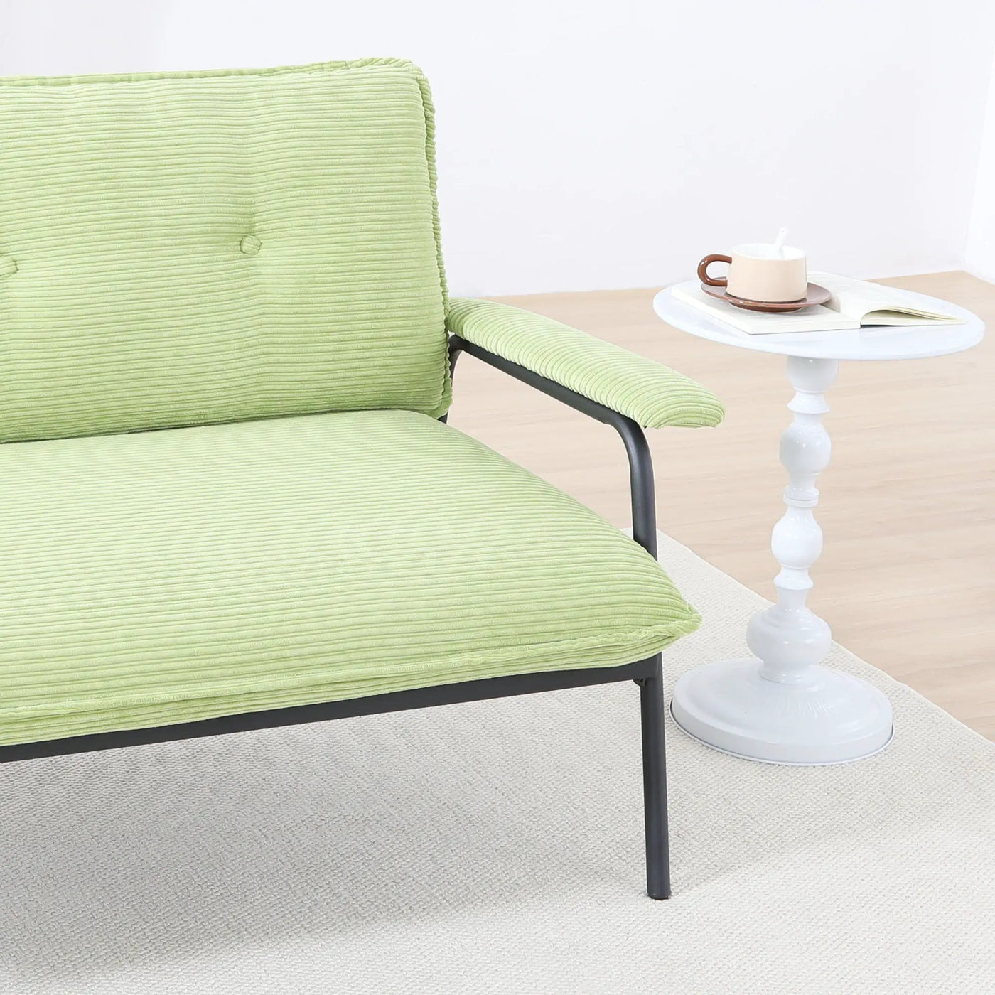 Modern Metal Frame Sofa With Sponge Filling For Compact Spaces And Versatile Use by Unique Piece Furniture