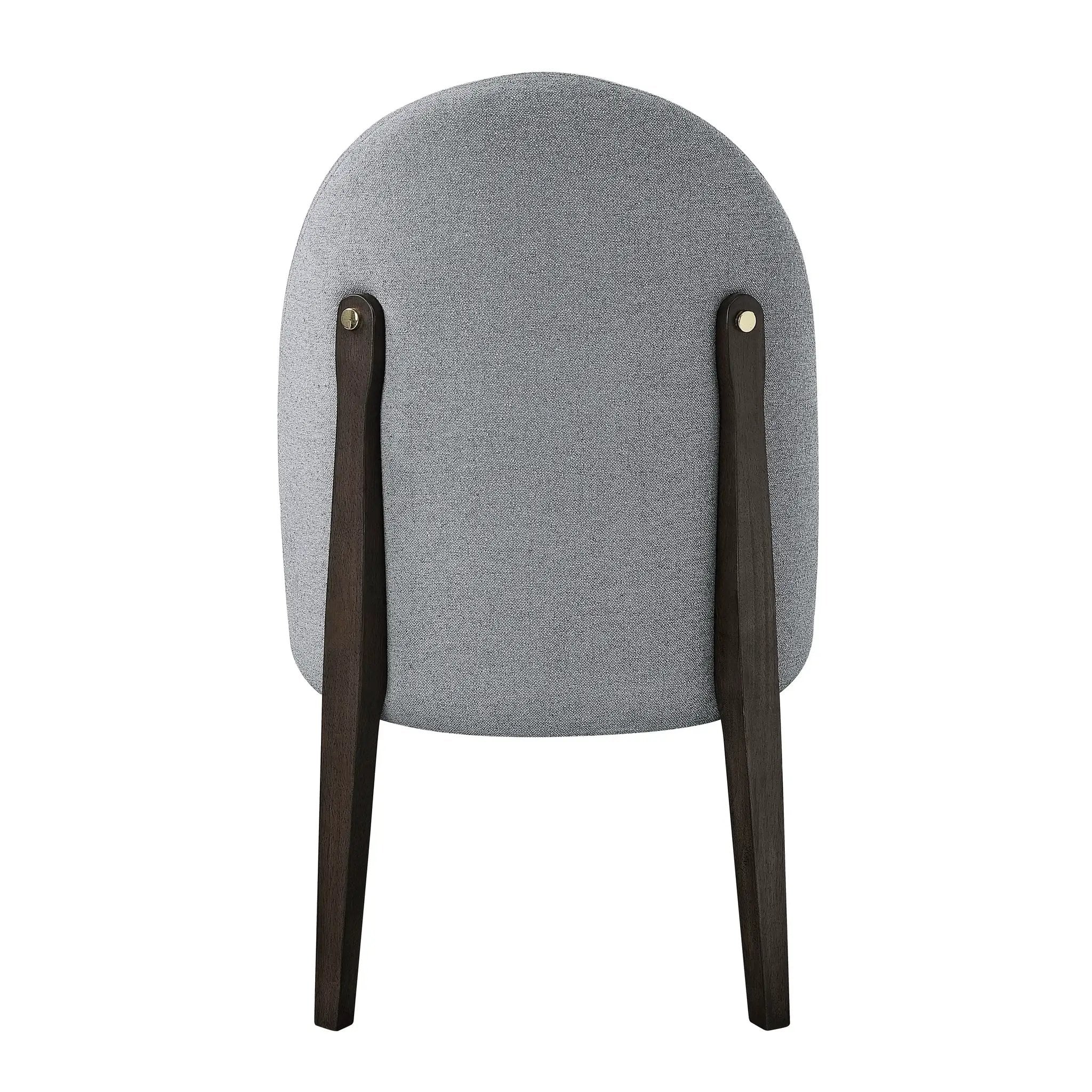 Clayten Gray Fabric and Espresso Finish Dining Chair (Set of 2) by HouseOfZazla