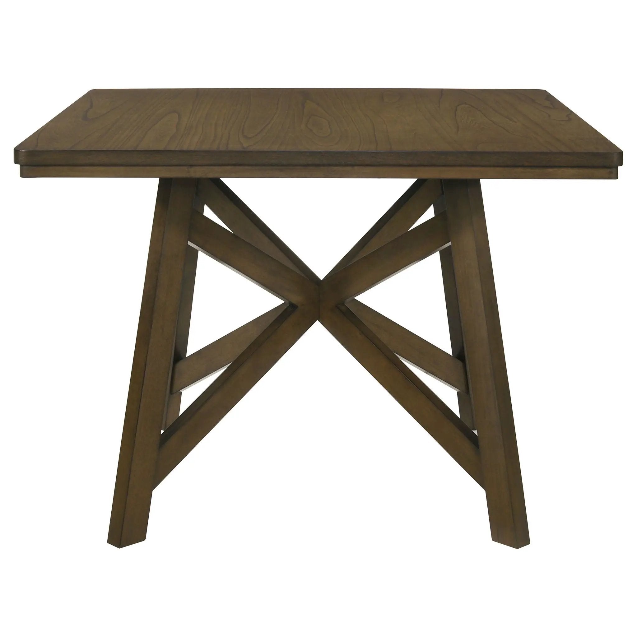 Canfield 47-inch Square Counter Height Dining Table Brown by Unique Piece Furniture