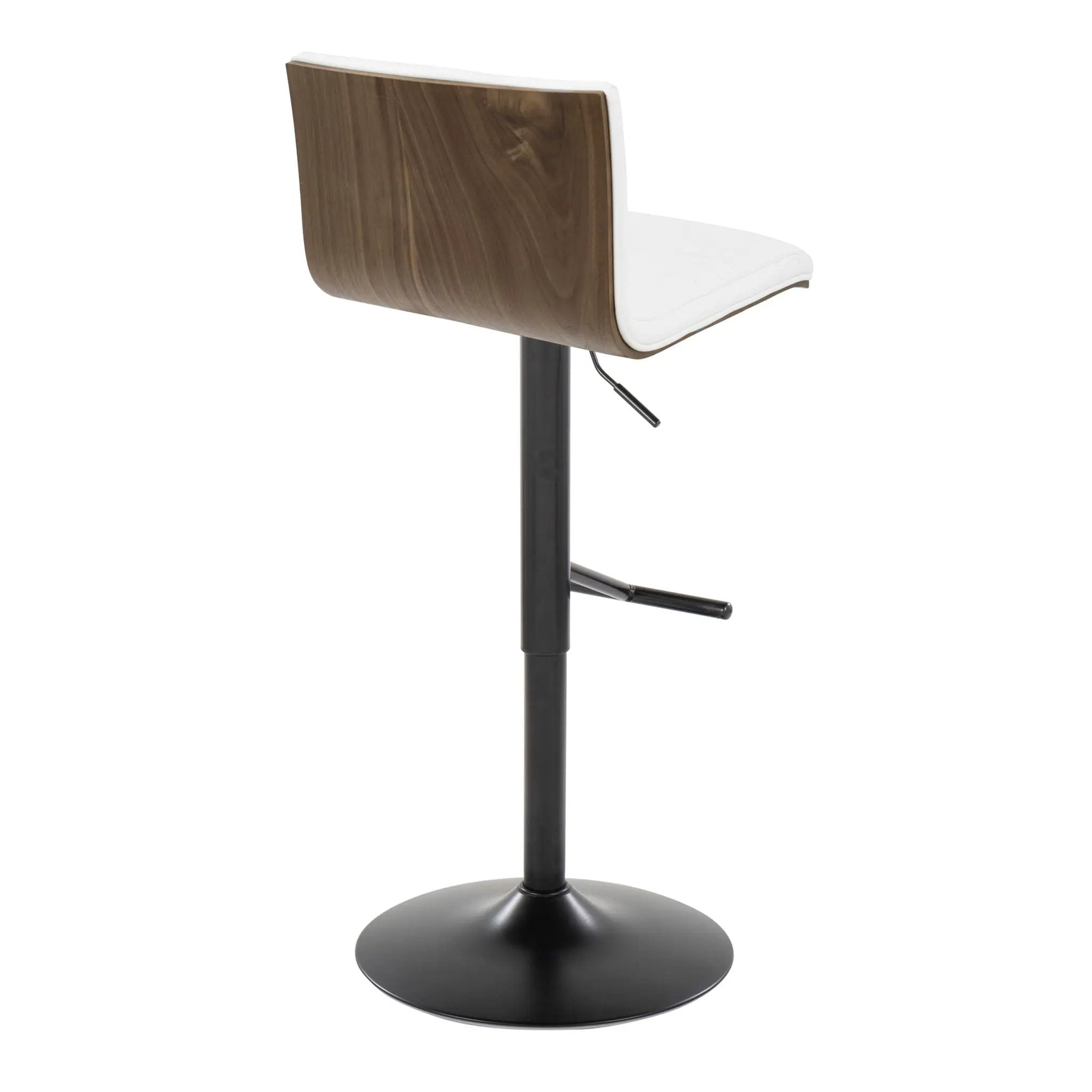 Mason - Contemporary Adjustable Barstool With Swivel With Straight T Footrest (Set of 2) by Unique Piece Furniture