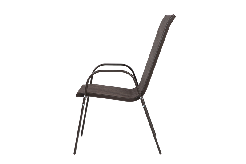 6 Piece Patio Chairs with High Backrest and Armrest - Brown by HouseOfZazla