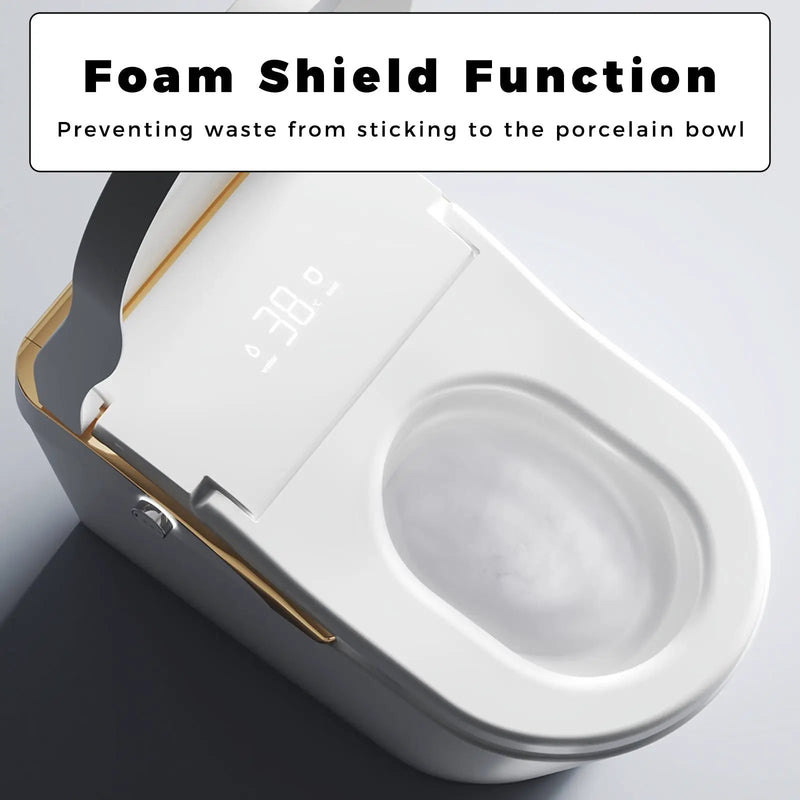 Modern Smart Toilet With Bidet, Auto Flush, Heated Seat, and More by HouseOfZazla