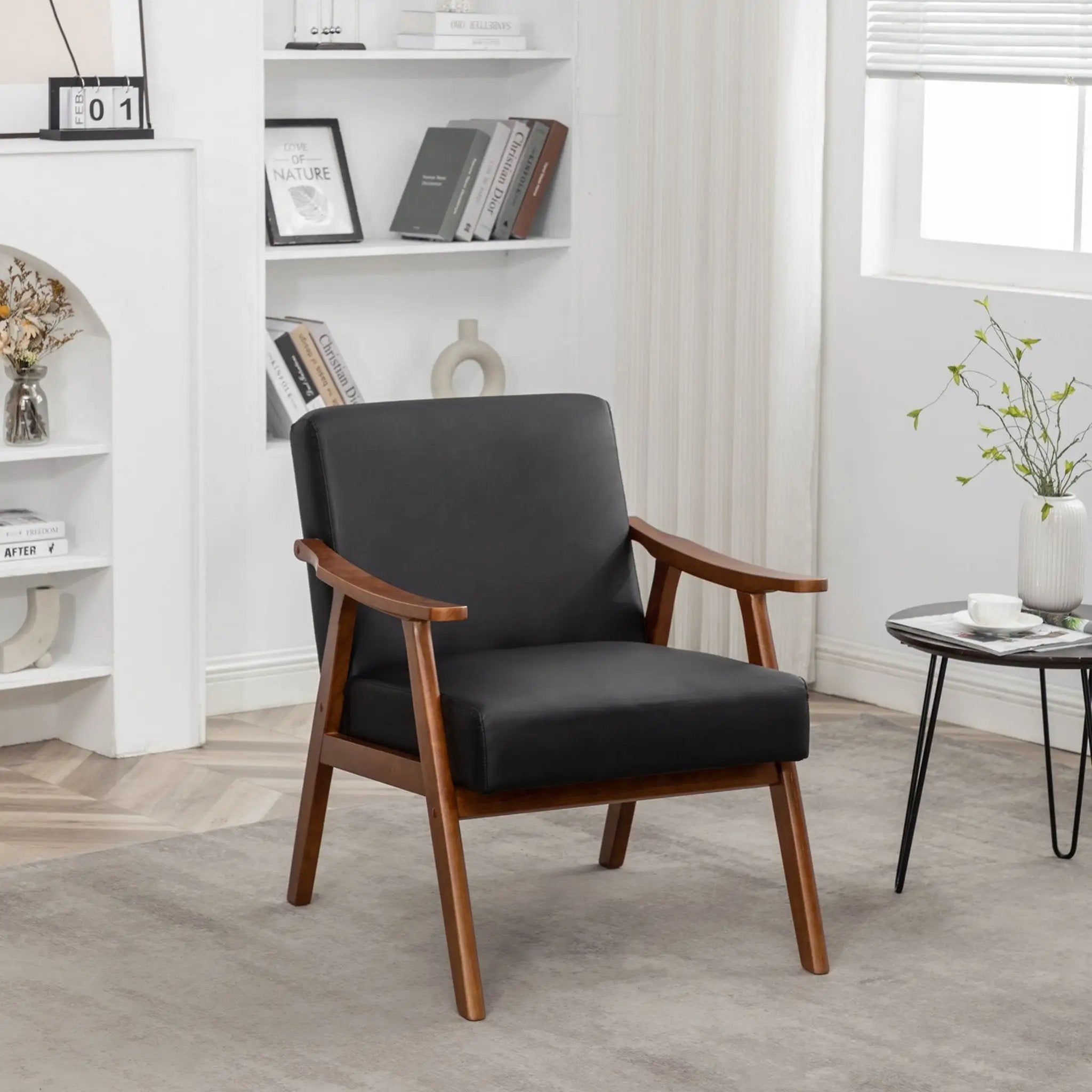 Accent Chair, Classic Mid Century Modern For Extra Seating by HouseOfZazla
