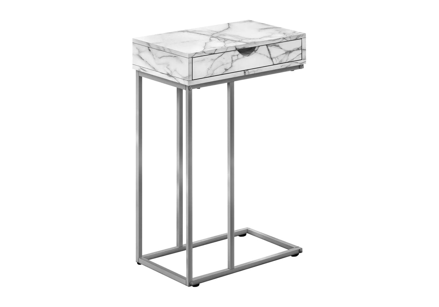 Accent Table, C - Shaped Contemporary & Modern Design by HouseOfZazla