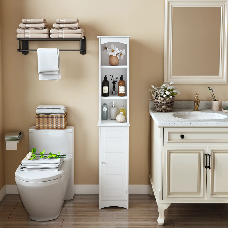 64.17'' Tall Bathroom Storage Cabinet by HouseOfZazla