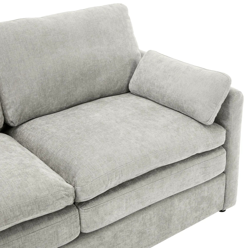 Cozy Upholstered Cushion Loveseat Sofa For Living Room by HouseOfZazla