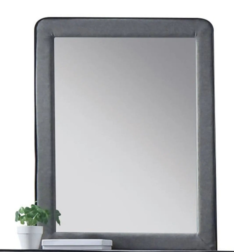 Valda - Mirror - Light Gray by Unique Piece Furniture