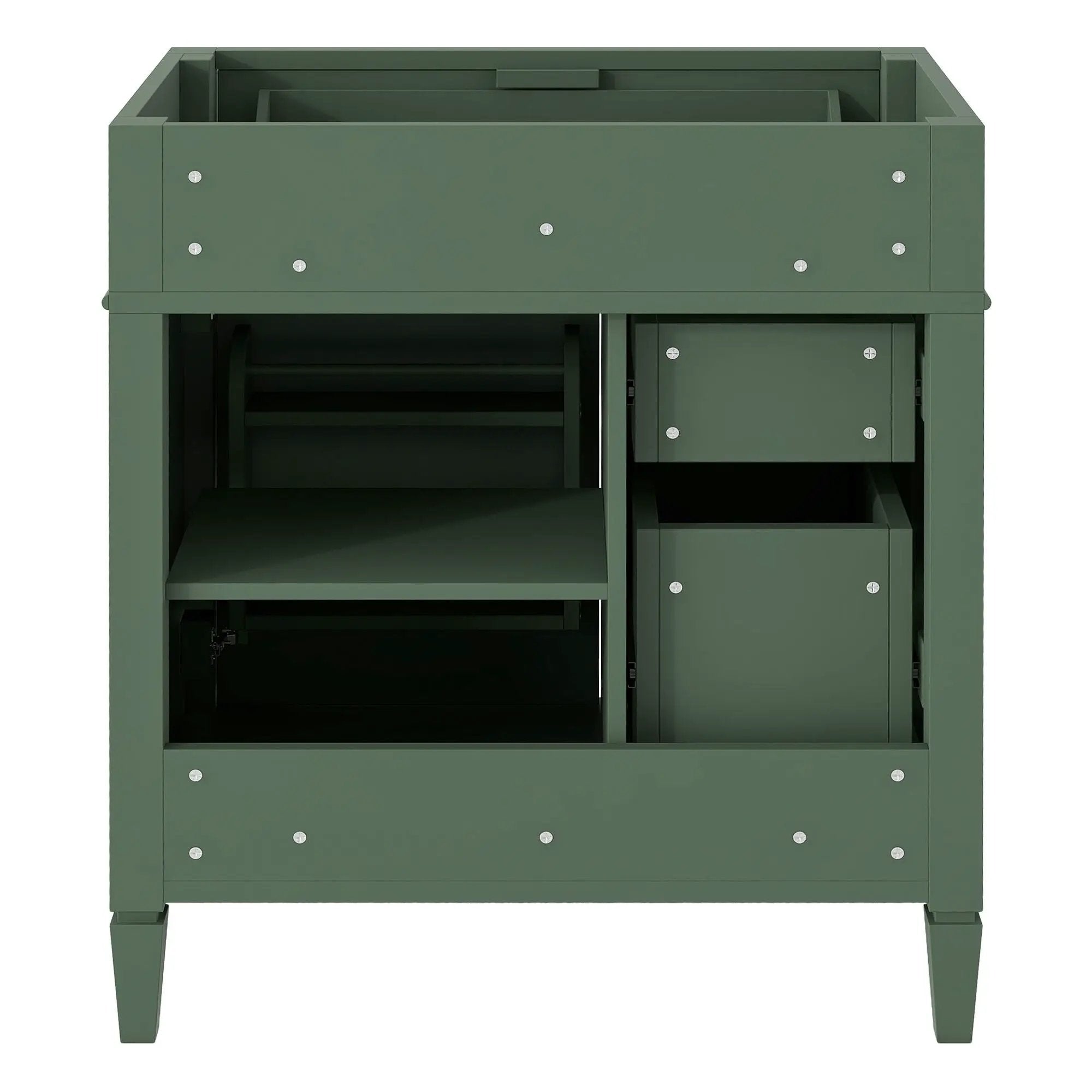 Bathroom Vanity With 2 Drawers And Tip-Out Drawer, Storage Cabinet by Unique Piece Furniture