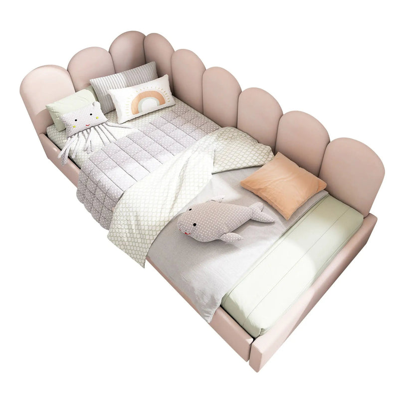 Upholstered Daybed With Metal Slatted Base by HouseOfZazla