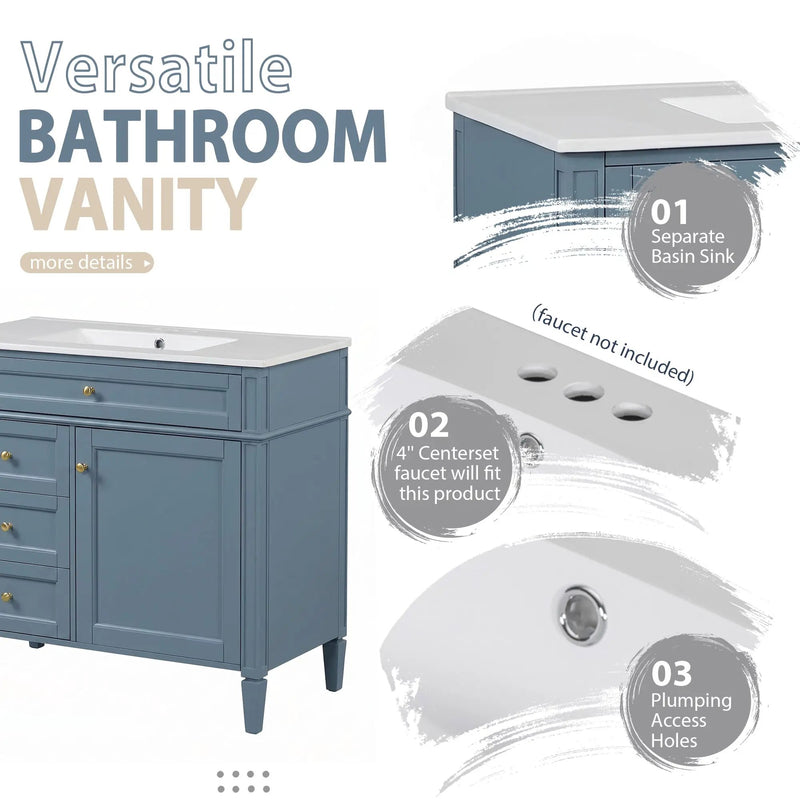 36'' Bathroom Vanity with Medicine Cabinet by HouseOfZazla