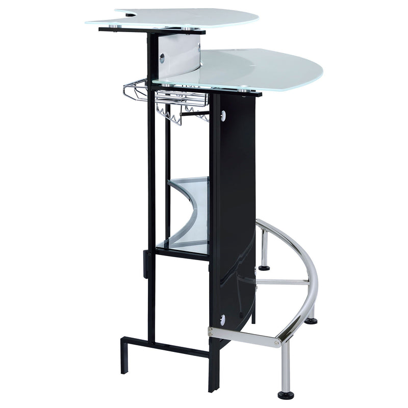 Keystone - Home Bar With Stemware & Wine Storage - Black by HouseOfZazla
