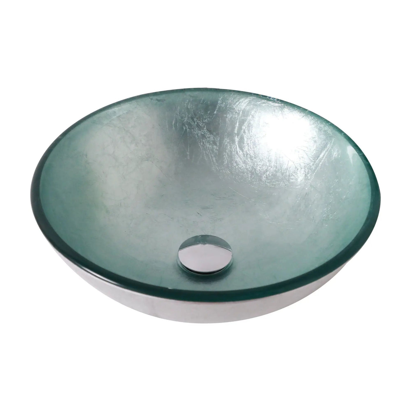 Artistic Tempered Glass Vessel Sink With Pop Up Drain by HouseOfZazla
