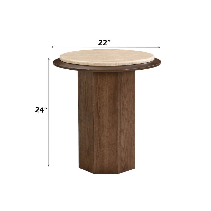 Kasha - End Table - Walnut by HouseOfZazla