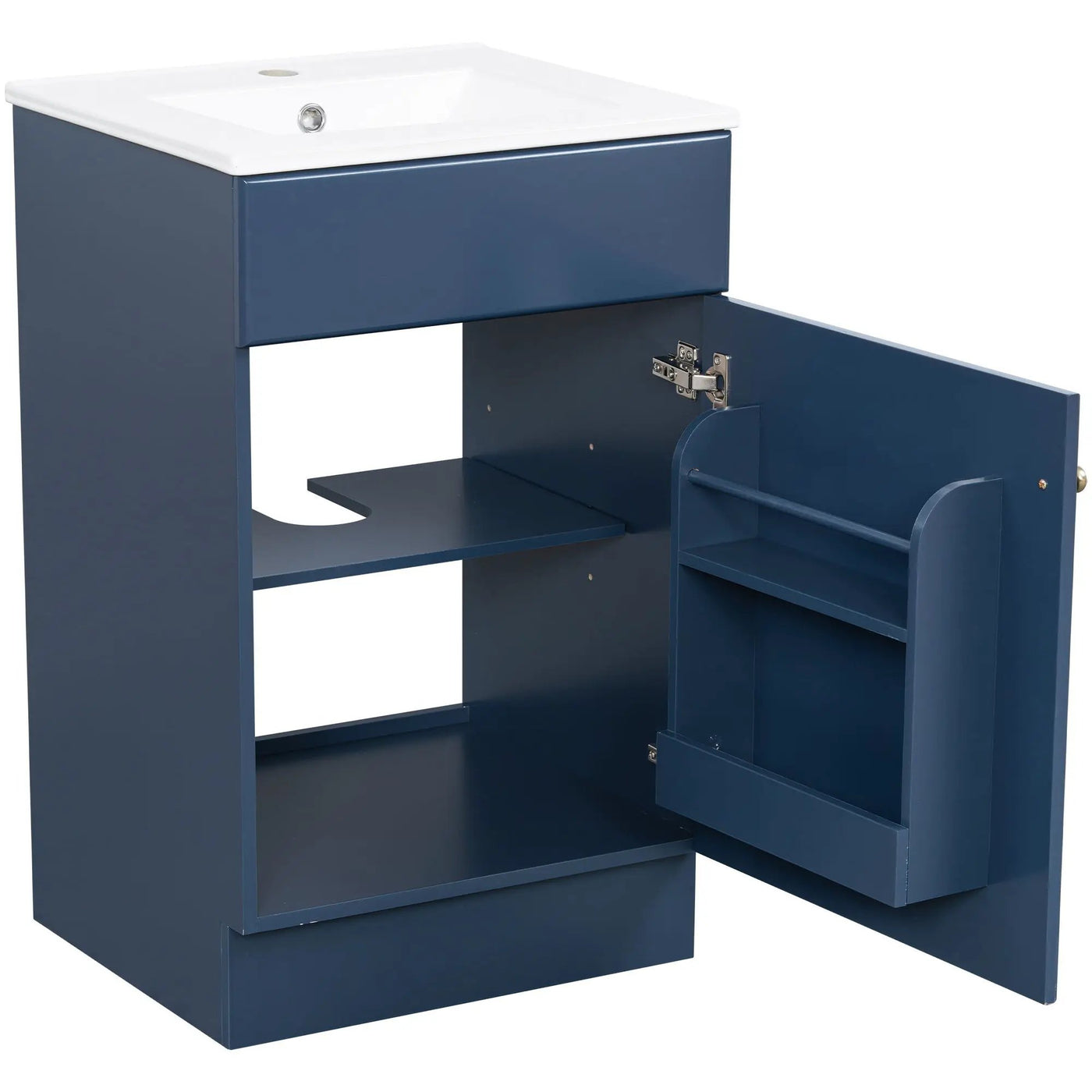 Bathroom Vanity With Sink, Cabinet With Adjustable Shelf by HouseOfZazla