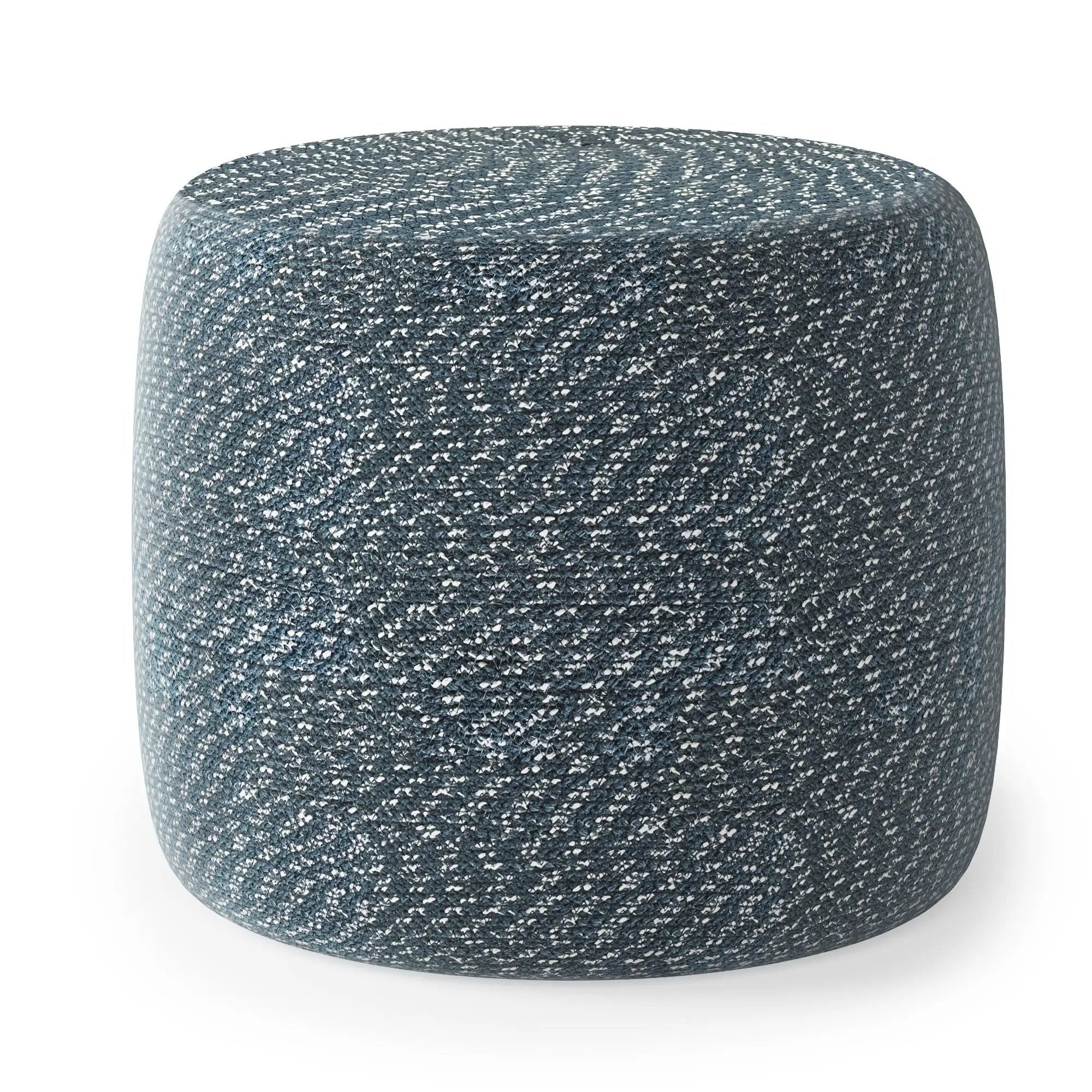 Bayley - Versatile Round Braided Pouf by Unique Piece Furniture