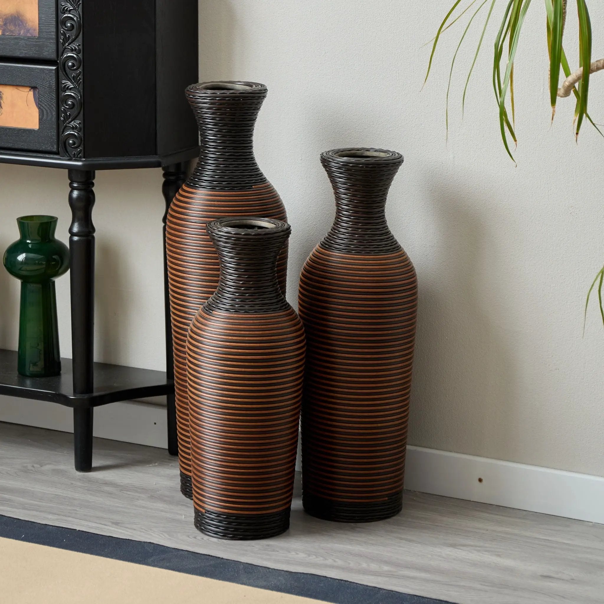 Classic And Neat Floor Vase, High Independent Flower Stand (Set of 3) by HouseOfZazla