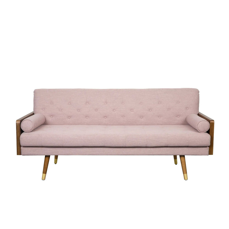 Aidan Mid Century Modern Tufted Fabric Sofa by HouseOfZazla