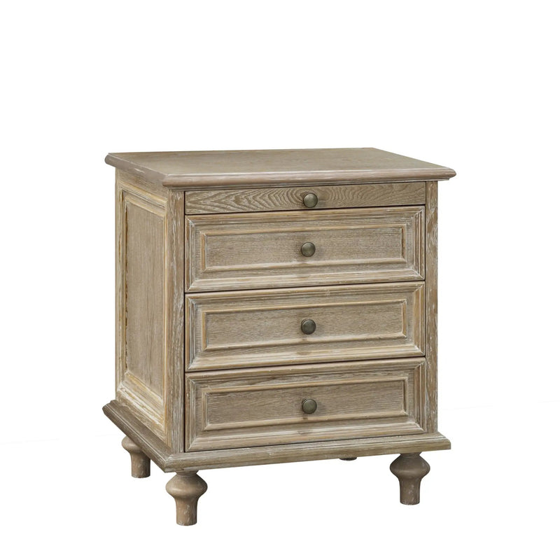 Farmhouse Nightstands with 4 Drawers and Pull-Out Shelf by HouseOfZazla