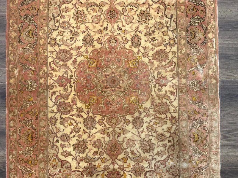 Persian Isfahan Rug 3x5 Fine 550 KPSI Kork Wool on Silk by Jewel Rugs
