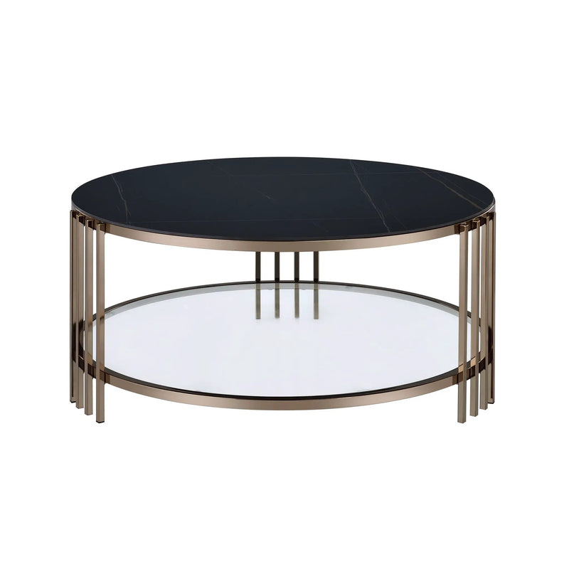 Abisha - Sintered Stone Top Round Tables by HouseOfZazla