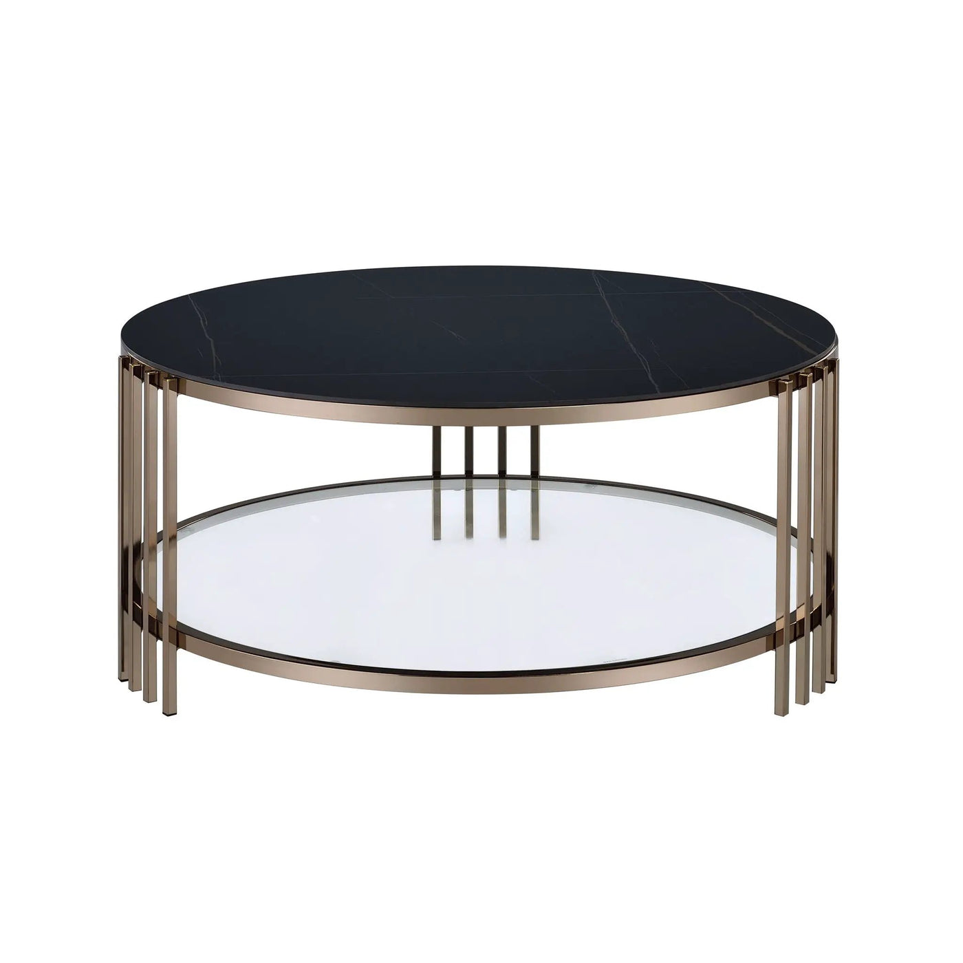 Abisha - Sintered Stone Top Round Table by Unique Piece Furniture