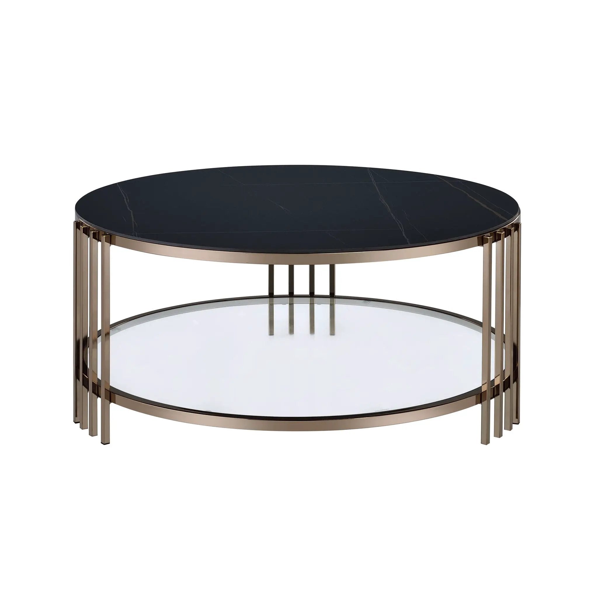 Abisha - Sintered Stone Top Round Table by Unique Piece Furniture