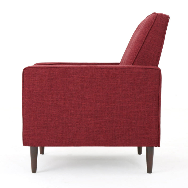 Mid-Century Modern Recliner With Button Tufted Waffle Stitch by HouseOfZazla
