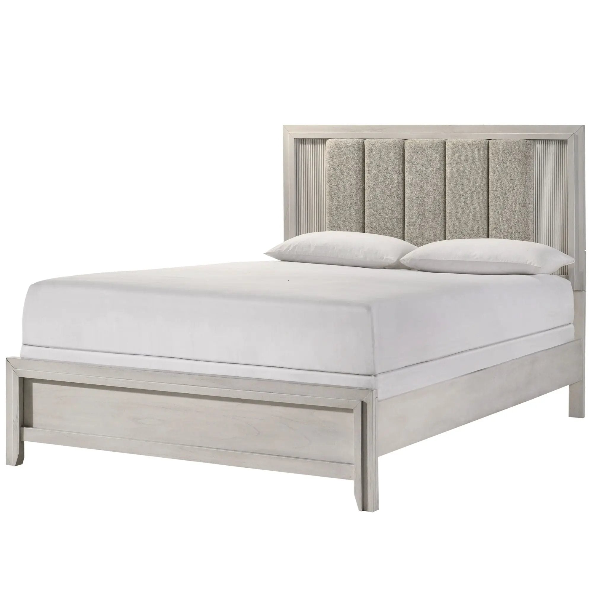 Plush Upholstered Headboard Framed Bed by Unique Piece Furniture