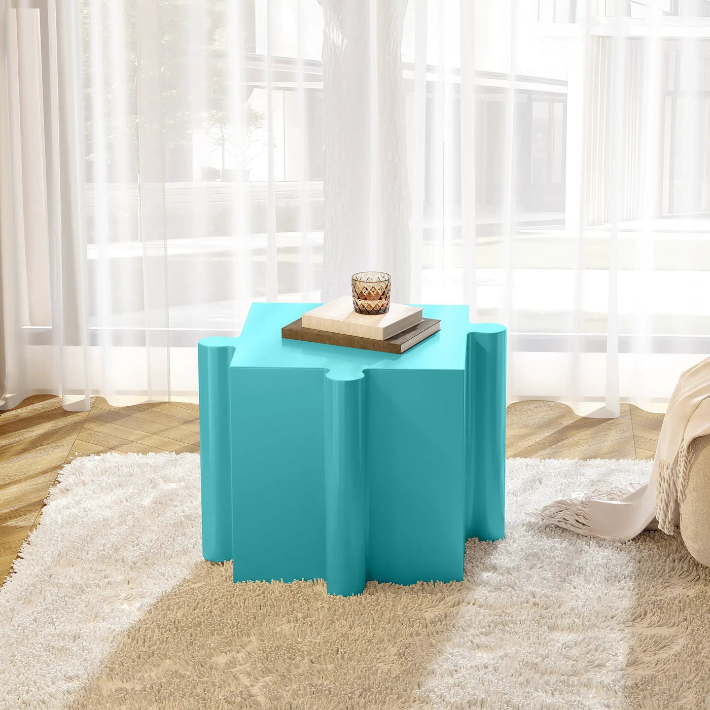 Puzzle Art Side Table by HouseOfZazla