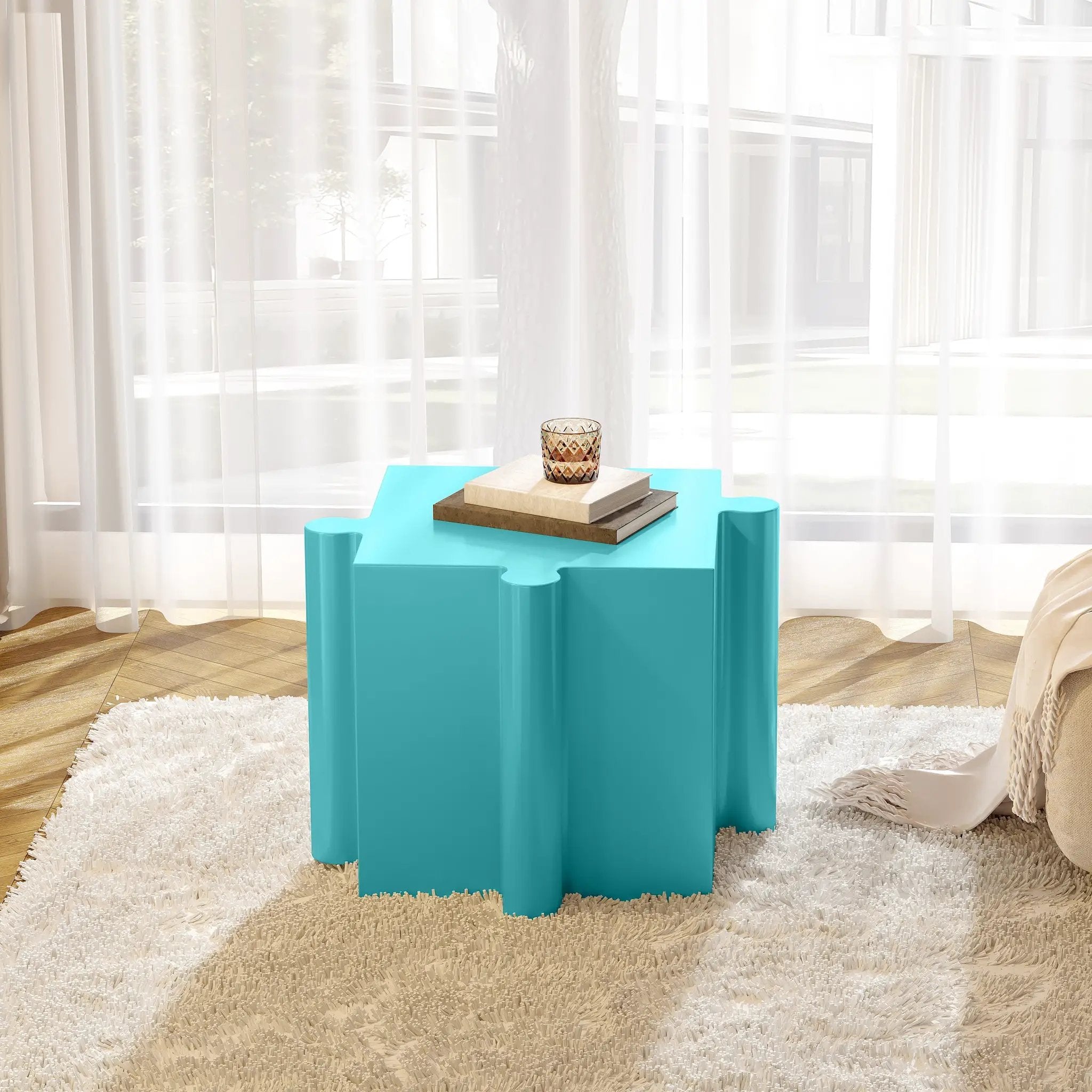 Puzzle Art Side Table by HouseOfZazla