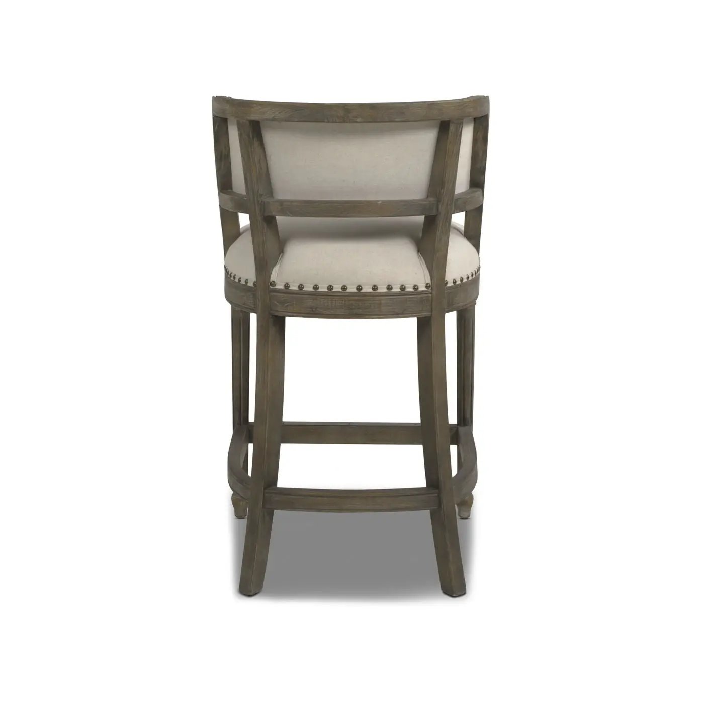 Paris - Farmhouse Counter Height Bar Stool With Backrest by HouseOfZazla